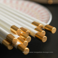 24.5cm Chinese Style Wholesale Colorful Customized Logo Ceramic Porcelain Golden Chopstick